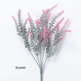 Simulatie Bloemen Plastic Kunstmatige Lavendel Thuis Slaapkamer Bruiloft Decor Party Decoratie Kunstplanten Moderne Stijlen Thuis rood