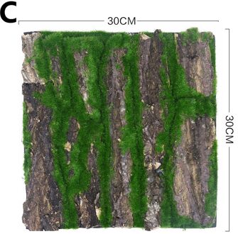 Simulatie Boomschors Huis Tuin Riool Decor Nep Boom Schors Groen Mos Bruiloft Decoratie Kunstmatige Boom
