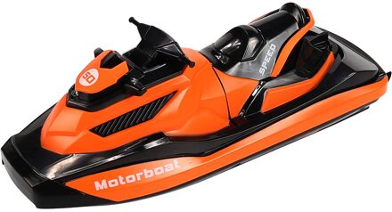 Simulatie Boot Uiterlijk 2.4Ghz Miniatuur Afstandsbediening Racing Boot Waterbestendig Elektrische Motorboot Kind Romp Boot Speelgoed oranje