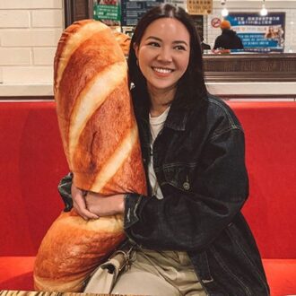 Simulatie Brood Kussen 3D Hd Print Boter Brood Kussen Knuffel Decoratie Te Zachte Kussen 60cm