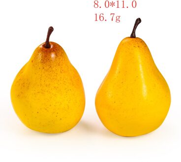 Simulatie Fruit Model Schieten Rekwisieten Woonkamer Decoratie Accessoires Onderwijs Licht Fruit Winkel Decoratie Fotografie Rekwisieten 1 stk peer
