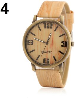 Simulatie Houten Horloges Mannen Quartz Casual Houten Kleur Lederen Band Horloge Hout Mannelijke Horloge Relogio Masculino 1