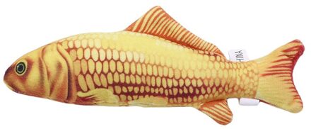 Simulatie Koi Mint Vis Kat Catnip Toy Bite Slip 4 Kleuren goud koi