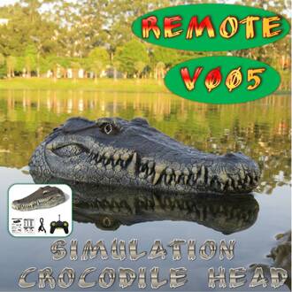 Simulatie Krokodil Hoofd RC Boot 2.4G Afstandsbediening Elektrische Speelgoed 15 km/h Snelheid Krokodil Hoofd Spoof Speelgoed Kerstcadeau