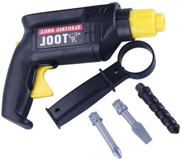 Simulatie Reparatie Tool Speelgoed Plastic Speelhuis Speelgoed Modellering Kids Tool Set Elektrische boor Helmen Schroevendraaier Beschermende Bril 2