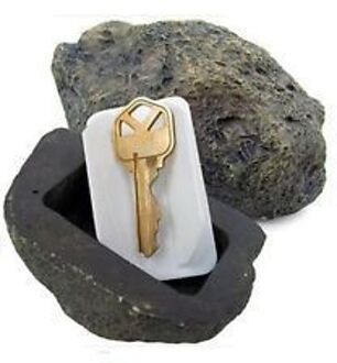 Simulatie Steen Vorm Key Box Outdoor Tuin Security Key Box Rock Verborgen In Steen Veilig Sleutel Opbergdoos