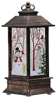 Simulatie vlam kleine olie lamp Kerst patroon LED kaars decoratie partij inkoop #3A05 B