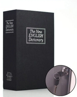 Simulation Book Shape Fuse Box With Lock Exquisite Dictionary Books Safe Box Practical Car Storage Box