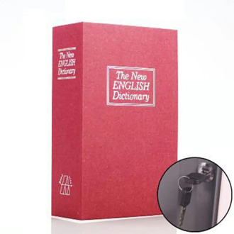 Simulation Book Shape Fuse Box With Lock Exquisite Dictionary Books Safe Box Practical Car Storage Box