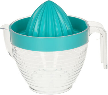 Sinaasappelpers/citruspers - Handmatig - kunststof - 16 x 13 cm - blauw