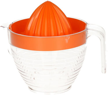 Sinaasappelpers/citruspers - Handmatig - kunststof - 16 x 13 cm - oranje