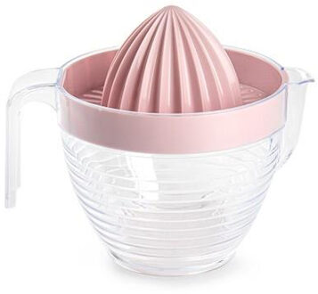 Sinaasappelpers/citruspers - Handmatig - kunststof - 16 x 13 cm - roze