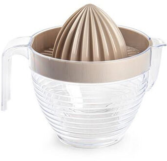 Sinaasappelpers/citruspers - Handmatig - kunststof - 16 x 13 cm - taupe