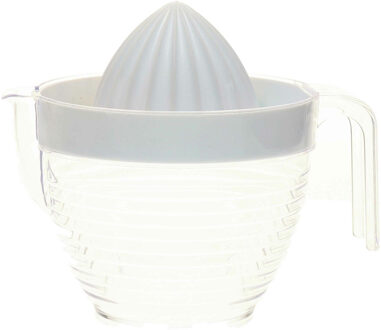 Sinaasappelpers/citruspers - Handmatig - kunststof - 16 x 13 cm - wit