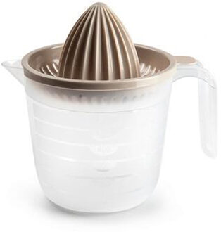 Sinaasappelpers/citruspers - Handmatig - kunststof - 16 x 15 cm - beige