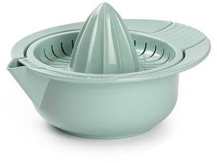 Sinaasappelpers/citruspers - handmatig - kunststof - 18 x 10 cm - mintgroen