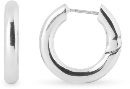 Sinem gerhodineerde oorbellen Zilver