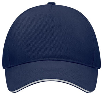 Singa 5 paneel baseball cap - maat One size Blauw