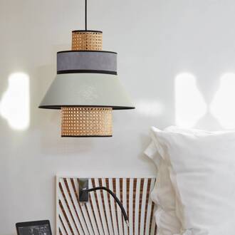 Singapore ML Hangmand amandel/antraciet licht hout, turkoois, antraciet