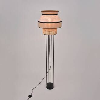 Singapore vloerlamp, nude zwart, nude