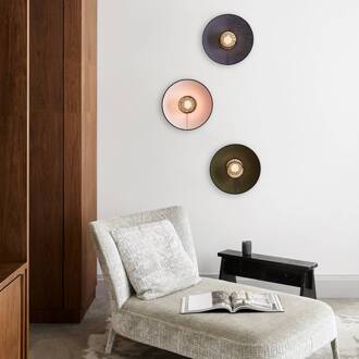 Singapore wandlamp, amandel/antraciet turkoois, antraciet, licht hout