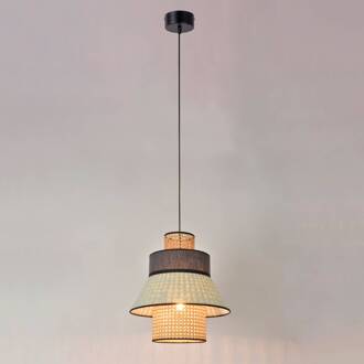 Singapore XML Hangmand amandel/antraciet licht hout, turkoois, antraciet