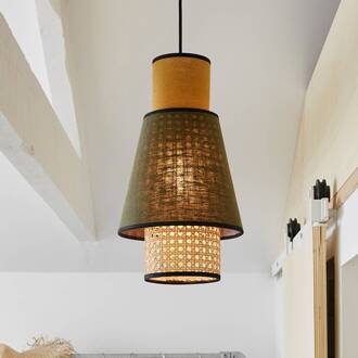 Singapore XS hanglamp kaki/curry licht hout, kaki, curry