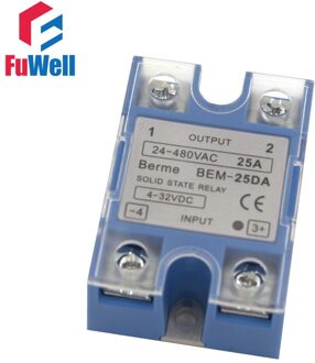 Singe Zin 25A Ssr Solid State Relais 25DA/25AA/25VA Blauw