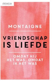 Singel Uitgeverijen Vriendschap is liefde - Boek Michel de Montaigne (9025300715)