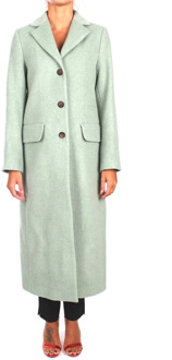 Single-Breasted Coats Beatrice .b , Green , Dames - S,Xs
