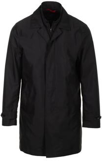 Single-Breasted Coats Fay , Black , Heren - XL