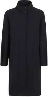 Single-Breasted Coats Herno , Black , Dames - L,M,S,Xs