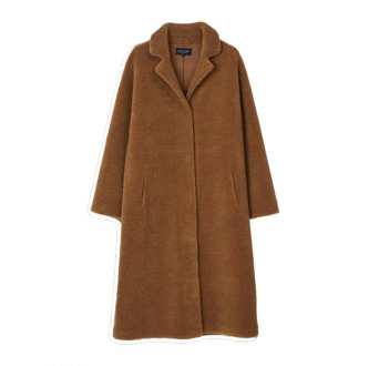 Single-Breasted Coats Lexington , Brown , Dames