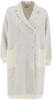 Single-Breasted Coats Panicale , Beige , Dames - Xl,L