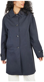 Single-Breasted Coats Trench & Coat , Blue , Dames - S