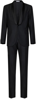 Single Breasted Suits Boglioli , Black , Heren - Xl,M