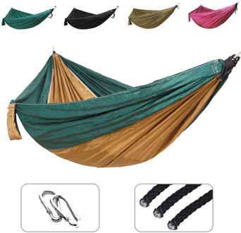 Single Double hammock Nylon hanging bed durable ultra-light Sleeping Bed Swing Outdoor Camping Travel 2 Persons With Carry Bag