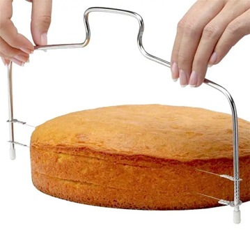 Single/Double-line Adjustable Cake Cutter Stainless Steel Cake Slicer Tool Decoration Mold Baking Pan Kitchen Baking Tool