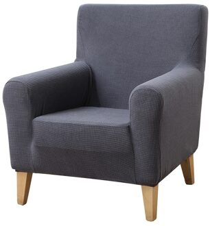 Single-Zitsbank Elastische Jacquard Fauteuil Wingback Wing Sofa Kussenovertrekken Spandex Schuine Arm Koning Terug Stoel Couch Cover single-Seat hoes S3