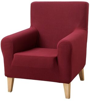 Single-Zitsbank Elastische Jacquard Fauteuil Wingback Wing Sofa Kussenovertrekken Spandex Schuine Arm Koning Terug Stoel Couch Cover single-Seat hoes S4