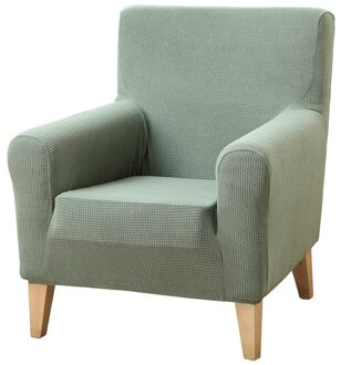Single-Zitsbank Elastische Jacquard Fauteuil Wingback Wing Sofa Kussenovertrekken Spandex Schuine Arm Koning Terug Stoel Couch Cover single-Seat hoes S7
