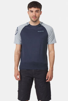 Singletrack Fietsshirt Korte Mouwen Blauw - XL