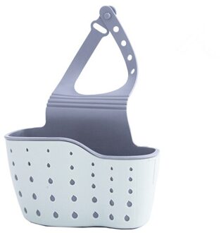 Sink Plank Zeep Spons Afvoer Rack Badkamer Houder Keuken Opslag Zuignap Keuken Organizer Spoelbak Keuken Accessoires blauw