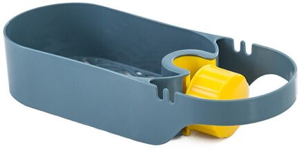 Sink Plank Zeep Spons Afvoer Rack Badkamer Houder Keuken Opslag Zuignap Keuken Organizer Spoelbak Keuken Accessoires Wassen blauw