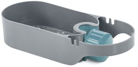 Sink Plank Zeep Spons Afvoer Rack Badkamer Houder Keuken Opslag Zuignap Keuken Organizer Spoelbak Keuken Accessoires Wassen grijs