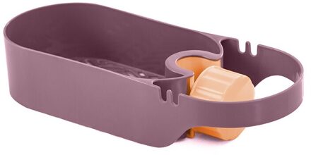 Sink Plank Zeep Spons Afvoer Rack Badkamer Houder Keuken Opslag Zuignap Keuken Organizer Spoelbak Keuken Accessoires Wassen paars