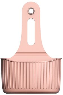 Sink Plank Zeep Spons Afvoer Rack Siliconen Opslag Mand Tas Kraan Houder Verstelbare Badkamer Houder Gootsteen Keuken Accessorie roze