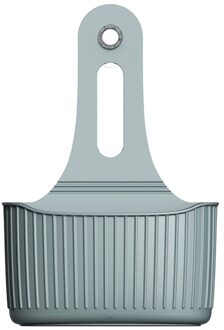 Sink Plank Zeep Spons Afvoer Rack Siliconen Opslag Mand Tas Kraan Houder Verstelbare Badkamer Houder Gootsteen Keuken Accessorie zilver grijs