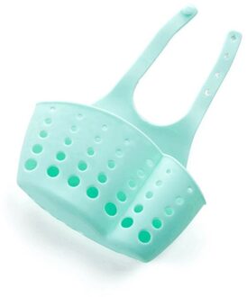 Sink Plank Zeep Spons Rack Keuken Afvoer Houder Gootsteen Houder Keuken Draagbare Opknoping Mand Huishouden Keuken Magazijnstellingen blauw