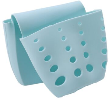 Sink Water Opbergtas Mand Hanger Holder Badkamer Opslag Houder Sink Spons Afdruiprek Rek Mand Bestek Keuken Container blauw